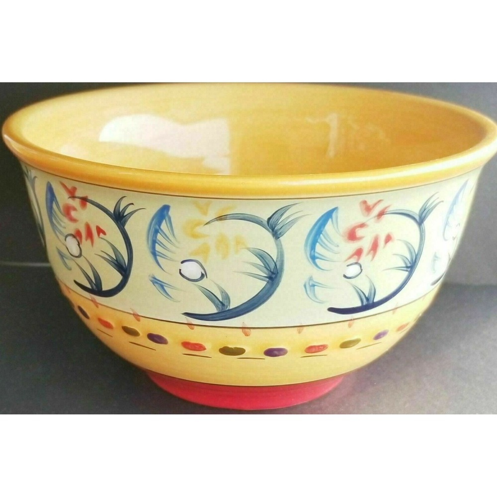 Corsica Home Esmeralda Handpainted Soup‎ Cereal Bowl  ##